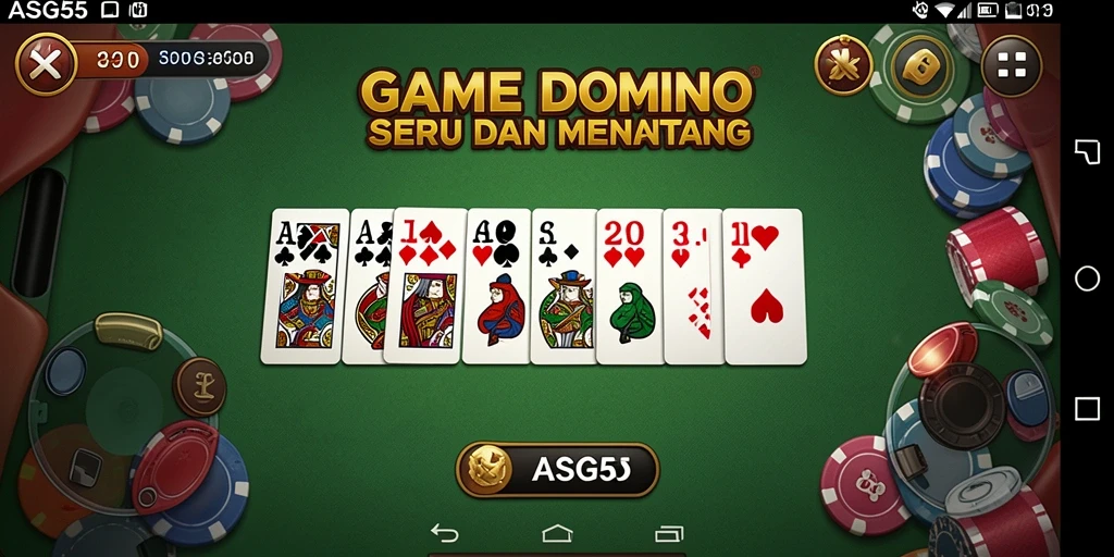 Tampilan gameplay Domino yang menarik dan interaktif.