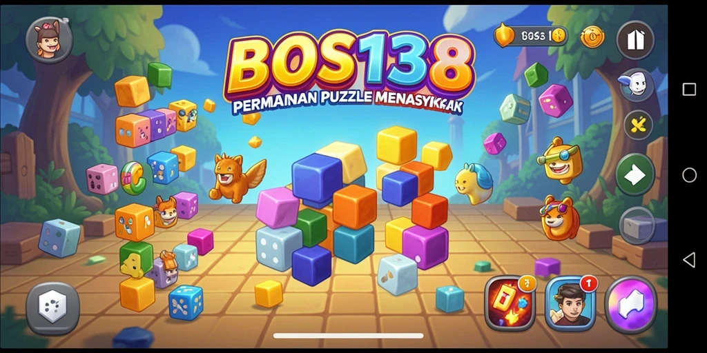Screenshot menunjukkan tampilan gameplay Puzzle BOS138 yang mendebarkan.