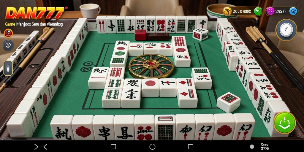 Screenshot utama menunjukkan keseruan gameplay Mahjong.