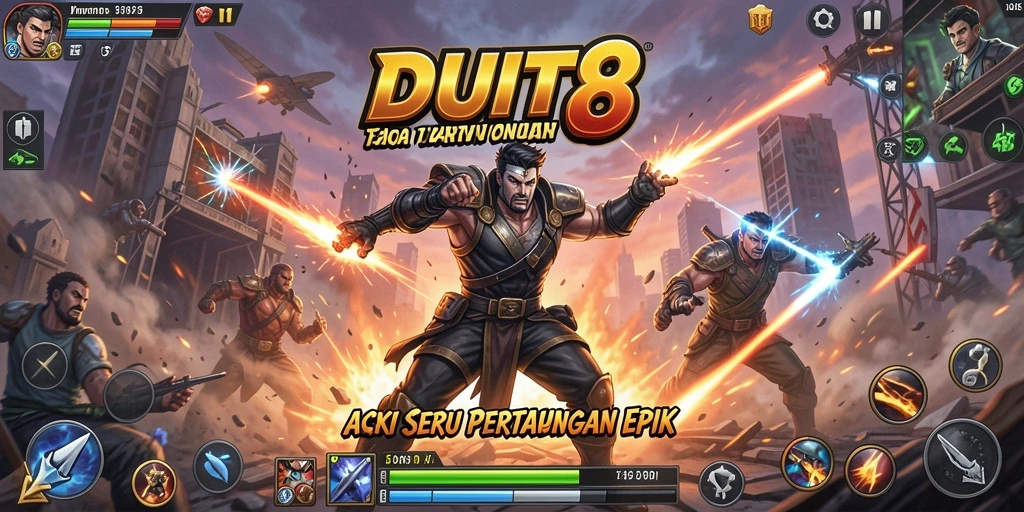 Tampilan gameplay seru dan dinamis dari DUIT8.