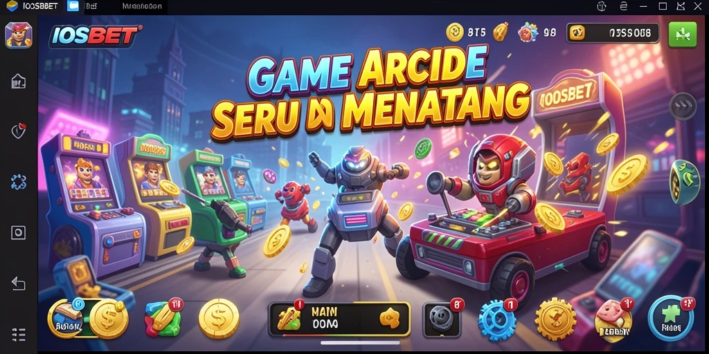 Screenshot menunjukkan gameplay menantang dari IOSBET.