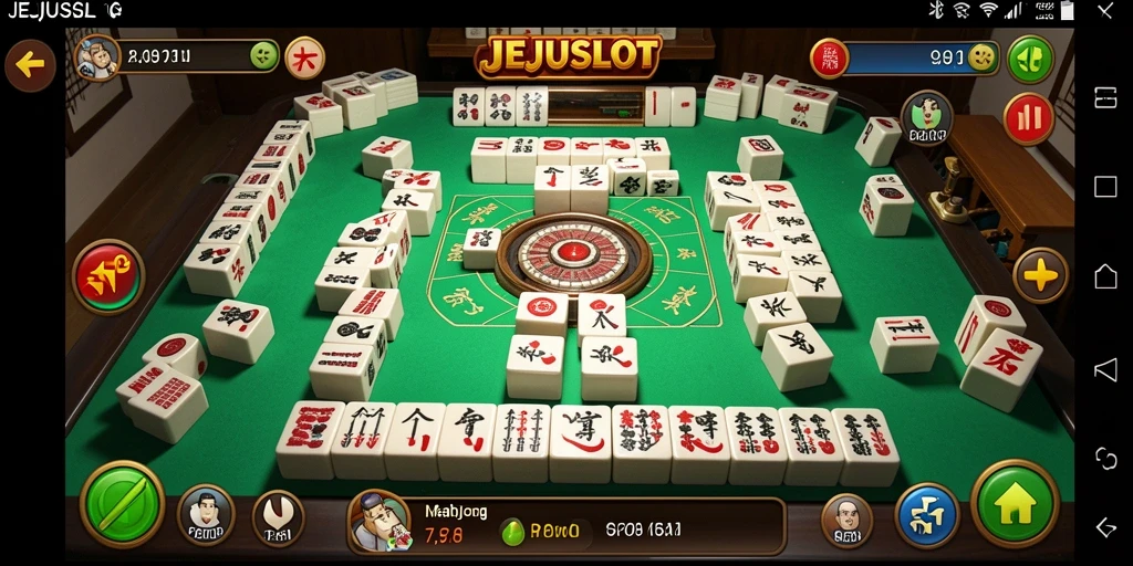 Tampilan gameplay Mahjong yang memukau dan strategis.