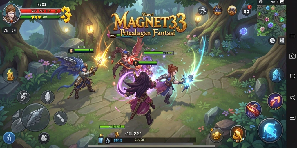 Screenshot menampilkan gameplay RPG yang mendebarkan dan interaksi karakter.