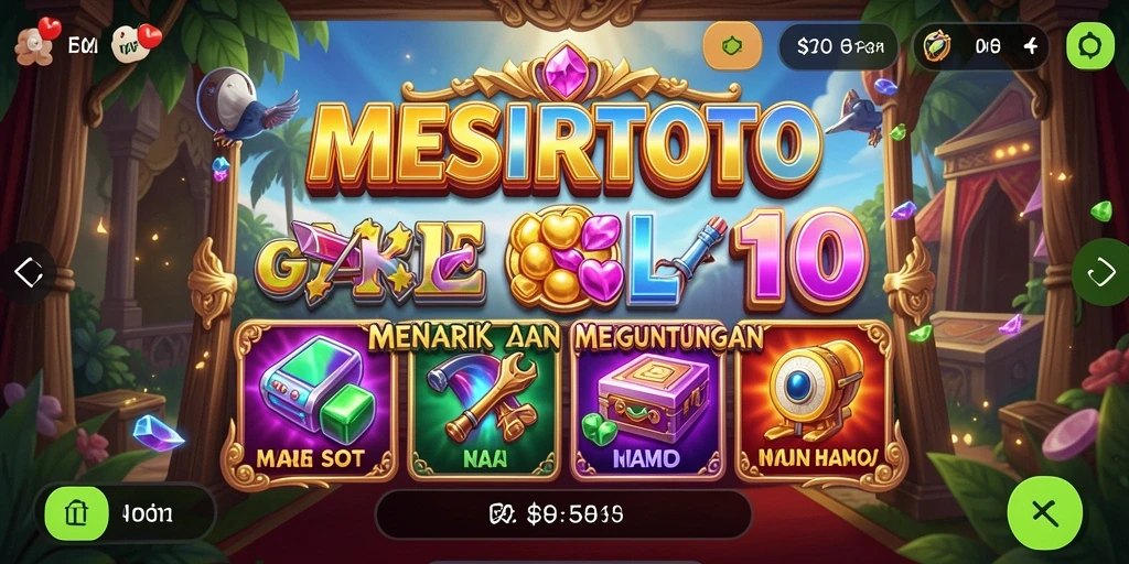 Tampilan gameplay utama MESIRTOTO yang menarik dan mengasyikkan.