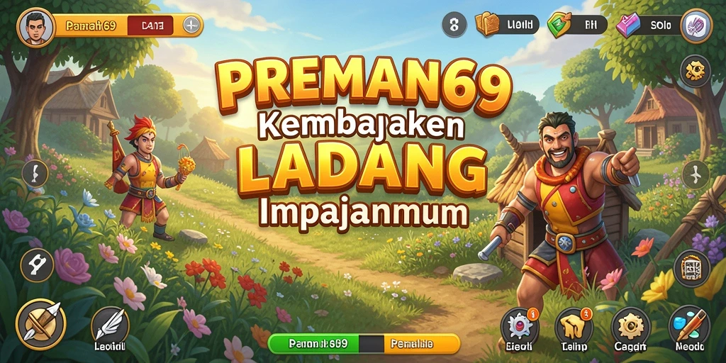 Screenshot utama PREMAN69 menampilkan gameplay bertani yang seru dan menarik.
