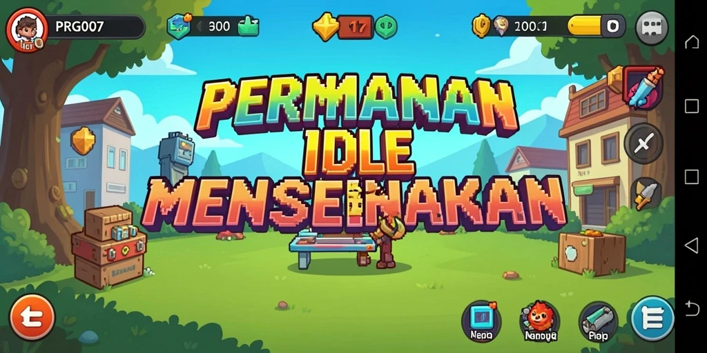 Tampilan screenshot PRG007 yang menampilkan gameplay Idle yang mengasyikkan.