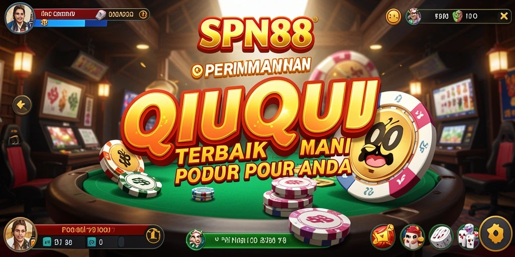 Tampilan permainan QiuQiu yang seru dan interaktif di SPN88.